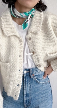 Cárdigan Lyon by Claudia Duran Gaitan - Mochi Knits