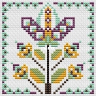 Flower Tile by Durene Jones - Free