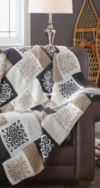 Snowflake Throw by Mary Maxim - Free