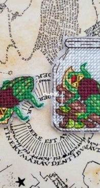 Daily Magic Stitch - The Skeeter Bug - 2 variations by Anastasia Slavina
