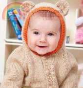 Coats & Clark - Red Heart LW2899 Baby Bear Hoodie by Linda Cyr. - Free