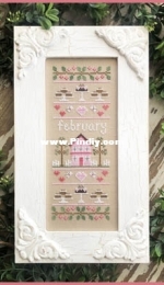Country Cottage Needleworks CCN - Sampler of the Month - February PCS