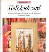 Discovering Needle Craft Embroidery Project 57 Hollyhock Card