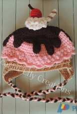 Scarlet Lily Creations - Jamie Huisman - Ice Cream Sundae crochet Hat