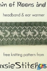 A Crown of Moons and Stars Headband & Ear Warmer by Siouxsie Stitches-Free