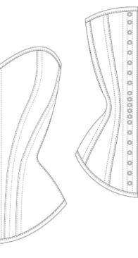 Aranea Black - Dolores Overbust Corset - Sizes A-M