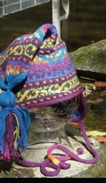 River Fire Earflap by Varian Brandon-Free