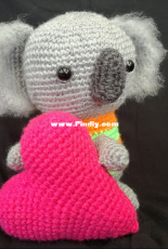 Koala with heart