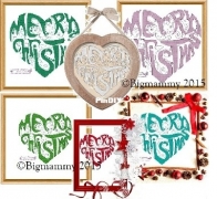 Big Creations Maria Teresa Iorna - Merry Christmas Heart XSD