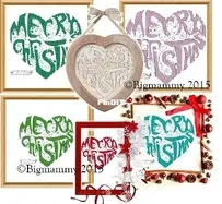 Big Creations Maria Teresa Iorna - Merry Christmas Heart XSD