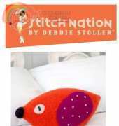 Stitch Nation SN0155 - Bird Up Pillow - by Lorna Miser