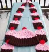 Crafts for Angles Designs - Cup Cake Hat & Scarf