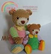 Odile Minimonde - Youna and tom amigurumi bears