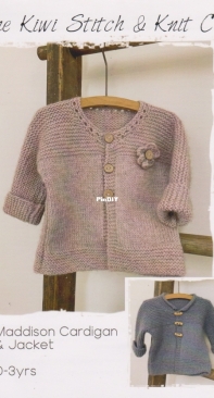 Madison Cardigan 0 - 3 yrs - The Kiwi st & Knit co
