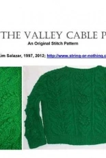 Lily of the Valley Cable Panel-An Original Stitch Pattern by Kim Brody Salaza-Free
