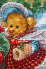 Dimensions. Victorian bears stocking