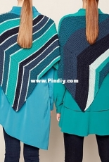 Asymmetrical shawl -Yarnspirations Design Studio - free