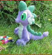 My Little Pony - Spike the Dragon by The Nerdy Knitter