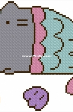 Make a Pusheen Cross Stitch Kit - Mermaid & Pucheenicorn PCS + XSD