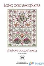 Long Dog Samplers - The Love of Two Hearts