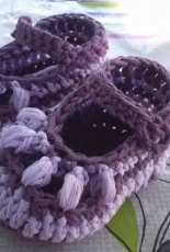 Baby bootie - lilac