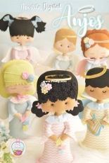 Design Lembranças - Marcele Rojas - Angels - felt- Portuguese