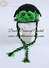 Desert Diamond Crochet-Rebecca Goldsmith-Frankenstein Hat