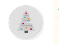 Daily Cross Stitch - White Xmas Tree