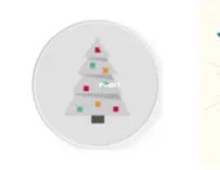 Daily Cross Stitch - White Xmas Tree
