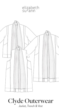 Elizabeth Suzann Studio - Elizabeth Pape - Clyde Outerwear Jacket Trench and Vest - Sizes XXS-6X