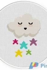 Daily Cross Stitch - Raining Stars