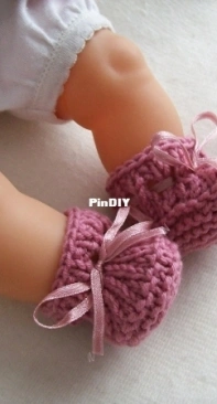 Corolle Doll Stay-on Booties by Charlotte Bouchet-English,French-Free