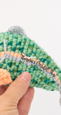 Theresas Crochet Shop - Theresa Grey Kicher - Ripple the Rainbow Trout