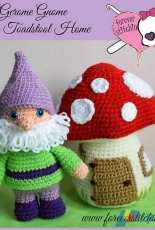Forever Stitchin - Jodi Stredulinsky - Gerome Gnome and his Toadstool Home