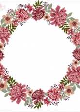 Fleurs dAutomne Tablecloth from Point de Croix Magazine 94
