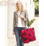 premier yarns - Rosy Beach Bag - free