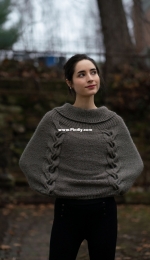 Fabiana Poncho by Filatura Di Crosa Italia s.r.l. - English - Italian