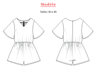 La Maison Victor - Kilkee Playsuit - Sizes 30-48 - French, Dutch