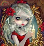 HAED HAEJBG 568 Christmas Candle by Jasmine Becket-Griffith