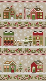 Country Cottage Needlework CCN Santas Village PCS