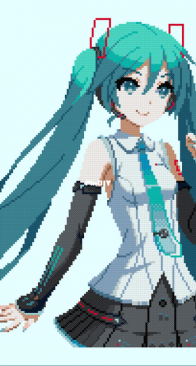 Cross Stitch Quest - Hatsune Miku Vocaloid