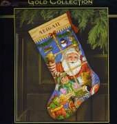 Dimensions - The Gold Collection 8818 Santas Toys Stocking XSD