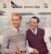 Patons 382. Vintage Mens Vests