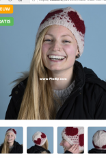 Hobbii Design-by Sys Fredens-Rubin Hat with Hearts-Dutch-Free.