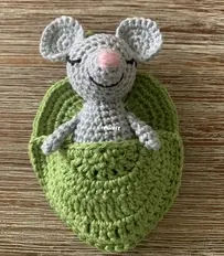 Mouse in a sleeping bag