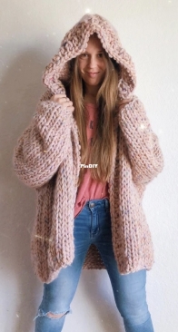 The Max Hoodie Cardigan by Bethany Byman - HappyLoveCo