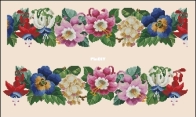 Berlin Woolwork - P. Trübe 8593 Floral Border SAGA