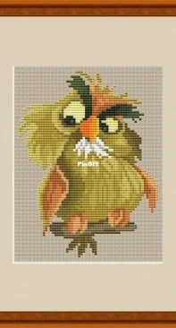 Idee a punto croce - Suspicious Owl  XSD+PCS