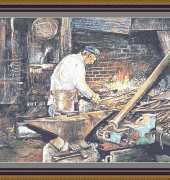 Classic Cross Stitch WO 318 The Blacksmith
