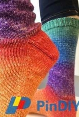 Amys Favorite Toe-Up Socks by Amy Detjen/Knitcircus Yarns - free